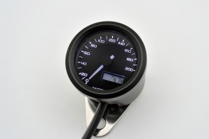 "VELONA48" ELECTRICAL SPEEDOMETER 200 KM/H MPH, 3 COLOR LED, BLACK