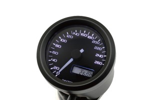 "VELONA48" ELECTRICAL SPEEDOMETER 260 KM/H MPH, 3 COLOR LED, BLACK