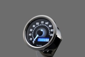 "VELONA60" ELECTRICAL SPEEDOMETER 200 KM/H MPH, WHITE LED, POLISH