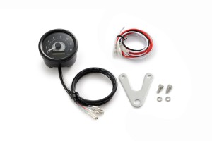 "VELONA60" ELECTRICAL TACHOMETER 15000RPM W/ INDICATORS, WHITE-LED, BLACK - Image 2