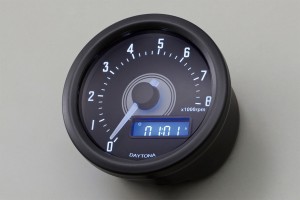"VELONA60" ELECTRICAL TACHOMETER 8,000 RPM, WHITE LED, BLACK
