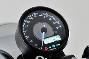 "VELONA80" ELECTRICAL SPEEDOMETER 260 KM/H MPH, WHITE LED, BLACK